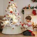 Lanpn Metal Christmas Tree Collar 20 inch, Christmas Tree Ring Collar for Small Mini Pencil Xmas Stand Cover Real Artificial Trees Indoor Outdoor Decoration (Copper, Horizontal Weave)