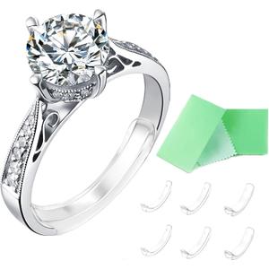 Invisible Ring Size Adjuster for Loose Rings Ring Adjuster Fit Any Rings, Assorted Sizes of Ring Sizer ((2)-6pcs,1-3mm)