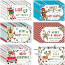 TaoBary 60 Pcs Teacher to Student Christmas Postcards Bulk, 4" x 6"holiday Blank Greetings Notecards for Classroom Gift Exchange Positive Cute School Greetings Cards for Students Parents Teacher with Notebook Jan-Dec 2026