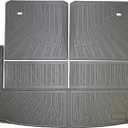 Trunk Liner Cargo Liners for Toyota Highlander 2008-2013 7-Seat Rear Trunk Floor Mats 3D Boot Tray All-Weather TPE Black