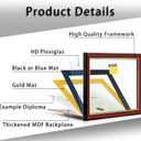 15x18 Diploma Frames with 11x14 Black Mat Display Documents 11 x 14 or 15 x 18 without Mat, 14x11 Cherry Red Frame for Wall Mounting