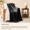Homemate Electric Heated Blanket King Size - 100"x90" Heating Blanket King Size Dual Control 1/2/4/6/8 Hours Auto-Off 10 Heat Level Over-Heat Protection Flannel Sherpa ETL Certification