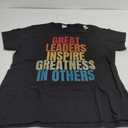 Great Leaders Inspire Greatness In Others Leadership Quote T-Shirt (Small, Black)