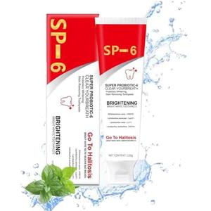 Pack of 4 Sp-6 Probiotics Whitening Toothpaste, Sp-6 Ultra Whitening Toothpaste, Fresh Mint Flavor, Fresh Breath, 120g