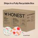 The Honest Company Comfort Dry Disposable Daytime Diapers, Hypoallergenic, Fragrance-Free, Sensitive Skin, Just Peachy + Flower Power, Super Club Box Size 3 (1628 lbs), 120 Count