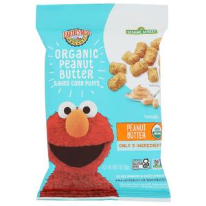 Organic Peanut Butter Baked Corn Puffs Snack MAR232026