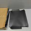 Shutex Extra Capacity Plastic Hanging File Folders, 12 Pack Reinforced Hang Folders Letter Size, Accordian Pocket, Heavy Duty 2 Inch Expansion, Hard Hanging Folder Organizer for Office Home, Black