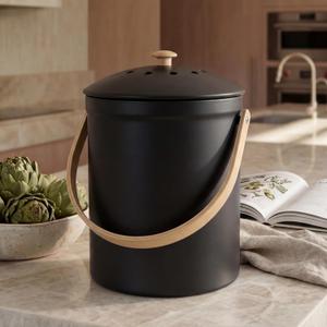 Beautiful Kitchen Compost Bin with Smell Proof Lid for Your Countertop
