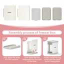 Breastmilk Freezer Organizer | Breastmilk Storage Container Storing System for Freezing Breastmilk | Use with Standard Milk Bags (White)