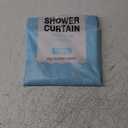 LB Grey and White Striped Fabric Shower Curtain for Bathroom with 12 Hooks, Vertical Stripe Shower Curtains for Bathroom, Modern Farmhouse Chic Style Bathroom Shower Curtains, 72x72 Inch