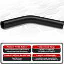 2pack 15 7/8" Length Gas Tank Fuel Filler Hose Replacement with 8 Clamps,1 1/2" ID 45 Degree Reinforced Gasoline Fuel Filler Neck Hose