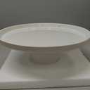 KOBIKOBI 13 Inch Cake Stand, Ceramic Cake Stands for Party, Elegant Wedding Cake Plate for Dessert Table Display, Dessert and Cupcake Stand for Party, Baby Shower, Birthday, White