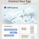 DREO Smart Ceiling Fans with Lights, 52 Inch Black Ceiling Fan, 12 Speeds & 3 Fan Modes, Stepless Color Tones, Dimmable LED Light, 1-12H Timer, Quiet DC Motor, Remote/APP/Alexa/Wall Switch Control
