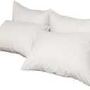 Pillowcases 4 Pack - White Standard - Ultra Soft 1800 Thread Count Microfiber- Double Brushed - Allergies Free - Wrinkle Resistant Pillowcase 20x8 in, 24x8 in, 24x8 in and 16x20 in