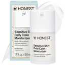 Honest Beauty Sensitive Skin Daily Calm Lightweight Moisturizer, Reduces Redness, Hydrates, Hypoallergenic, Fragrance-Free Vegan, 1.7 fl oz