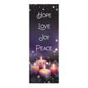 Christian Brands Advent Candles X-Stand Church Banner, 2' x 6'