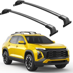 300lbs Roof Rack Cross Bars for 2025 2026 Chevy Chevrolet Equinox | with Raised Side Rails (Not for EV), Heavy Duty All-Metal Aluminum Crossbar Luggage Racks Roof Rails Rooftop