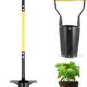 Jardineer 2PCS Bulb Planter Tools Set, Long Handle Garden Transplanter and Small Bulb Planting Tool with Deep Marker, Ideal for Planting Bulbs, Seedlings, Flowers & Vegetables