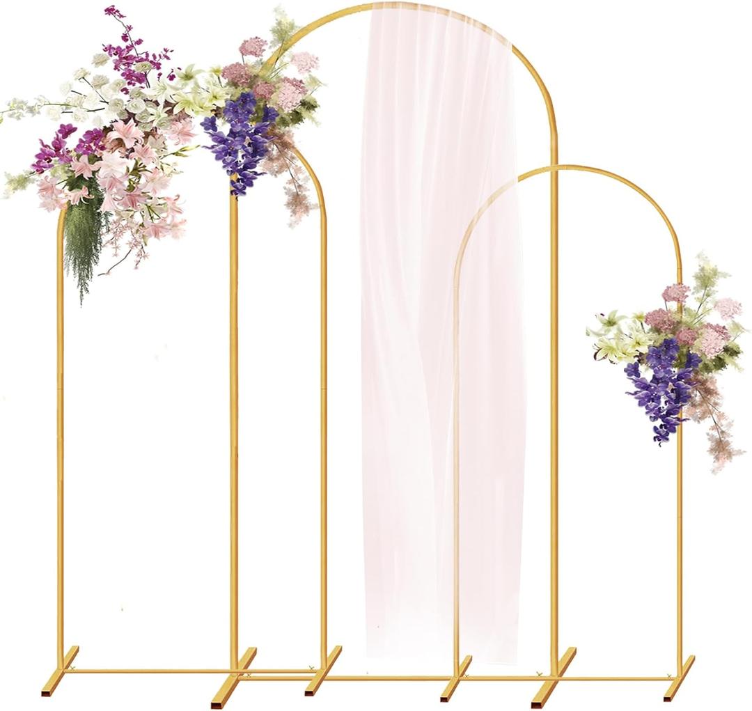 Backdrop Stand Photo Studio Adjustable Background Stand Support for Parties, Events Decoration, Wedding, Photography (6.6FT,6FT,5FT)