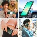 2 x teloxy Magnetic for Samsung Galaxy A26 5G Phone Case,Shockproof Protective Durable Slim Translucent Matte Anti-Fingerprint Phone Case,Green