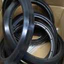 Wheelchair Rear Wheel Replacement Tire, 24 "X 1" Universal Flat-Free Polyurethane Tire,Equipped with installation tools, Wheelchair accessories for all brands(1 Pair) (Black)
