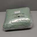 Shaggy Fluffy Duvet Cover Set Queen Size Super Soft Faux Fur Bedding Set 3 Pcs (1Duvet Cover + 2Pillowcases) Luxurious Plush Comforter Cover Set with Zipper Closure Avocado Green