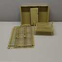 LEKETREE Gold Desk Organizer, Office Organization with Vertical File Holder, File Organizer with Drawer and Pen Holder, Desk Accessories and Workspace Organizers for Home Office (Gold)