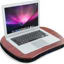 Lap Laptop Desk - Portable Lap Desk with Pillow Cushion, Fits up to 15.6 inch Laptop for Home Office Students Use as Computer Laptop Stand, Book Tablet(1-Dark Brown)