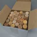 Patelai 30 Pieces Small Wooden Rolling Pin, Dumpling Dough Roller Wooden Mini Rolling Pins Kitchen Utensil Tool for Fondant, Pasta, Bread, Pastry, Cookies, Pizza, Pie, Cylinder Style, 6.3 Inch