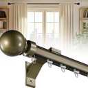 Single Track Curtain Rod, Wall Mount Champagne, 1.5m(4.9ft)