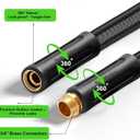 50ft Garden Hose Lightweight Flexible Water Hose, Abrasion Resistant, Kink Free, Durable Sturdy Hoses 2025 Up Graded Thicken Waterhose 700 PSI for Outdoor, RV, Marine, Convenient Storage, 3/4GHT