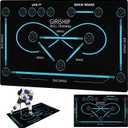 Field Hockey Training Mat 59"x35.4" Non‑Slip Quiet Indoor Stickhandling Pad