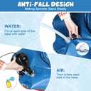 Anpro Giant Shark Sprinkler Kids Inflatable Water Toy Outdoor Play Sprinkler, Summer Outside Gifts for Toddlers