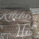 10 Pcs Farmhouse Kitchen Decor and Accessories Set 4 Kitchen Towels 2 Pot Holders 2 Oven Mitts 2 Rugs for Cooking Baking Mom Housewarming Gifts(Brown,Classic Style)