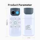 ZWP GYKQ-71E Window Air Conditioner Remote Control for Black+Decker/Della/Amana/TCL/Della/Crosley/Acekool/Emerson/ROVSUN/GarveeHome/Magshion/Acekool/Adoolla/ACONEE/GAOMON/Comfort Zone/Honeywell/Mollie
