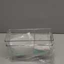 Ugotfeels Breastmilk Storage Container with L Shaped Separator Boards, Dividers Will Flatten Standing Breast Milk Bags in Organizer Bins Save Refrigerator Space | 2 Containers-Green