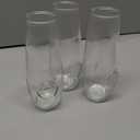 wookgreat Stemless Champagne Flutes Set of 16, 10 oz Champagne Glasses, Toasting Glasses, Prosecco Mimosa Glasses, Made Of Recycled Glass, Embossed Stemless Champagne Flutes for Wedding, Party, Easter