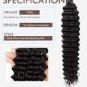 Braiding Human Hair 100g 18 Inch Deep Water Wave Bulk Human Hair for Braiding No Weft Brazilian Virgin Curly 11A Human Hair Extensions for Boho Braids