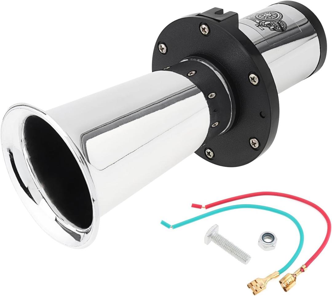 OOGA Air Horn Classical Car Horn Car Truck Auto Antique Ahooga Vintage Classic Old Style School Chrome 110dB 12V