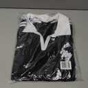 Forever 21 Women's Cropped Polo Tee – Short Sleeve Contrast Trim with Embroidered Graphic, Fitted Preppy Style Top, M