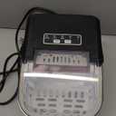 Antarctic Star Countertop Ice Maker Machine, 8 Ice Cubes in 6 mins, 26lb/Day Ice with 2 Sizes- Portable Mini, Energy Saving & Basket/Scoop for Home/Party/Travel/Camping/Bar, Dark Black