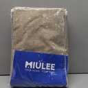 MIULEE 100% Blackout Linen Textured Curtains for Bedroom Solid Thermal Insulated Copper Brown Grommet Room Darkening Curtains & Drapes Luxury Decor for Living Room Nursery 52 x 84 Inch (2 Panels)