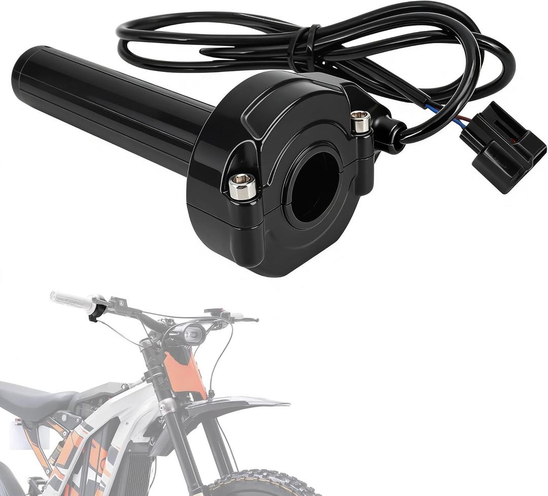 Throttle Handle with Rolling Bearing for Surron Light Bee,Nylon Motorcycle Twist Throttle Accelerator Grips with Cable Kit for Electric Dirt Bike Ebike Sur Ron Light Bee X/S