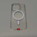 TORRAS Magnetic Shockproof for iPhone 15 Pro Case, [Military-Grade Drop Tested][Compatible with MagSafe] Clear Hard PC Back with Silicone Slim Protective Cover Anti-Fingerprint, Clear