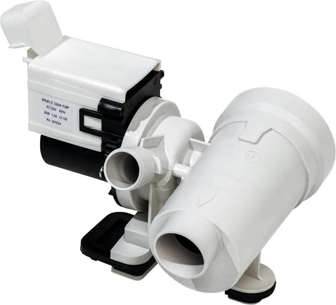 BlueStars WPW10730972 W10130913 Washer Drain Pump Assembly - For Whirlpool 9200 duet washer, Kenmore he2 plus, Maytag 2000 3000 4000 series wfw8400tw02 wfw9200sqa10 - Replaces 8540024 W10117829