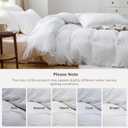 Bedsure White Oversized King Duvet Cover - 3 Pieces Prewashed Cotton-Like Extra Soft Bedding Set, Includes 1 Duvet Cover 120x98 Inches with Zipper Closure & 2 Pillow Shams, Comforter Not Included