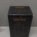 Veken French Press Coffee Maker 34oz, No Plastic Touching Cafe,Thickened Glass Stainless Steel Brewer, Cold Brew Cafetera Tea pot for Kitchen Travel Camping, Gifts, Decor, Bar Accessories, Dark Pewter