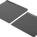 GoodCook AirPerfect Nonstick Steel Insulated Cookie Sheets, Assorted Size No-Burn Baking Sheets with Large Handles, Set of 2, Gray, 16 x 14-Inch & 14 x 12-Inch