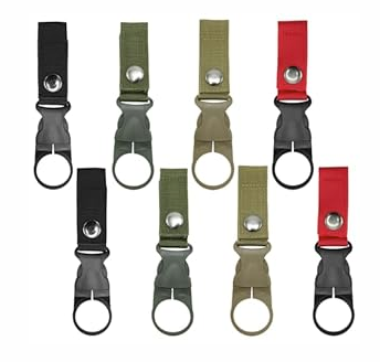 8pcs Water Bottle Buckle Clip Carabiner, Portable Hanging Mineral Water Bottle Clip for Outdoor Camping/ Hiking/ Traveling