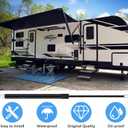 26inch RV Awning Gas Struts Lift Support Spring Shocks for Camper Travel Trailer Tonneau Cover Trap Door, 2PCS 124lb 26.46" RV Awning Lift Struts for Solera Power 69-78" Long Arm